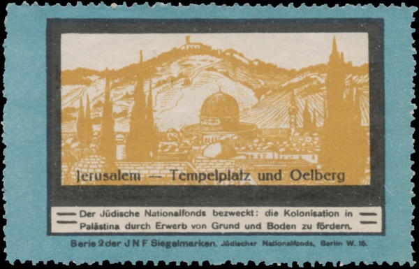 Tempelplatz und Oelberg in Jerusalem