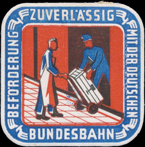 Beförderung zuverlässig mit der Deutschen Bundesbahn