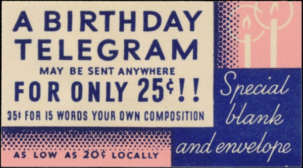 a Birthday Telegram